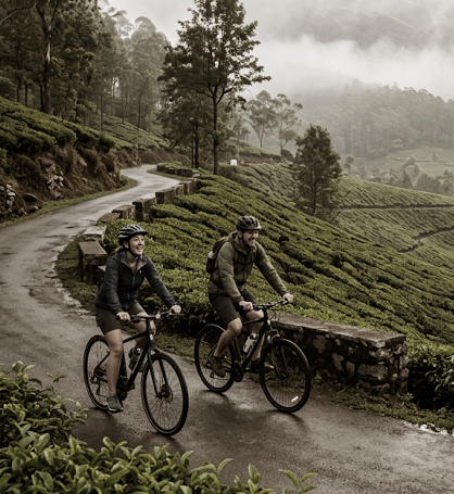  Cycling Through Tea Trails 